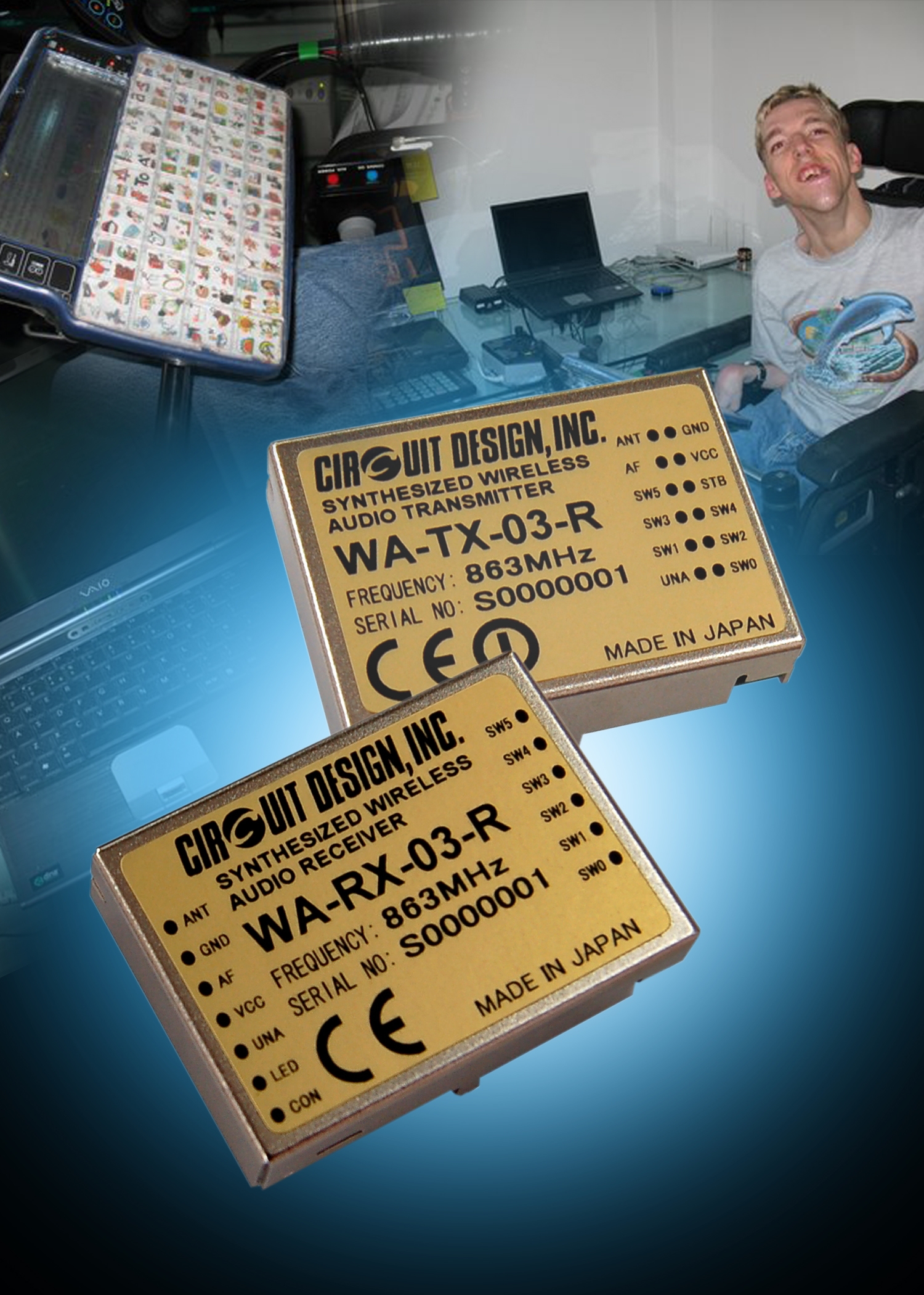 Wheelchair radio for the disabled